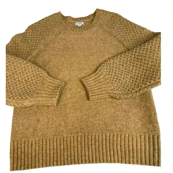 J.Crew Wool Blend Popover Long Sleeve Sweater In a Neutral Color Size Small - Picture 9 of 10